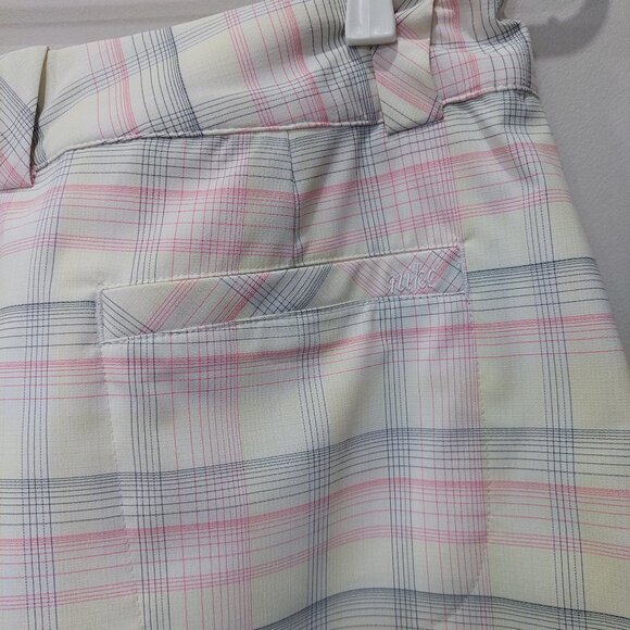 Nike Golf Dri Fit Skort White With Soft Pink Color Paind Size 6 - Picture 4 of 7
